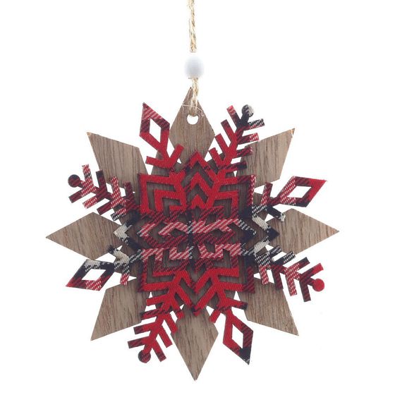 Украшение новогоднее &quot;Снежинка&quot;, L10 W0,5 H11 см, 3в.