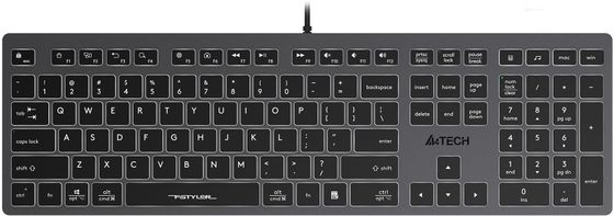 Клавиатура A4Tech Fstyler FX60H LED проводная серый