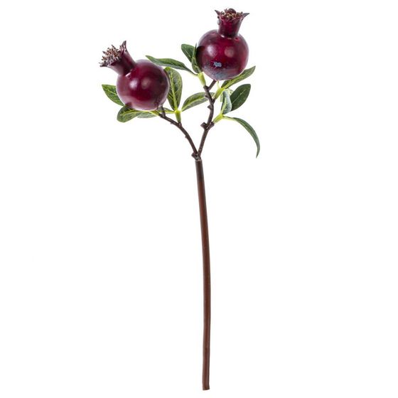 Ветка искусственная &quot;Гранат&quot;, L10 W7 H31 см, 2в.