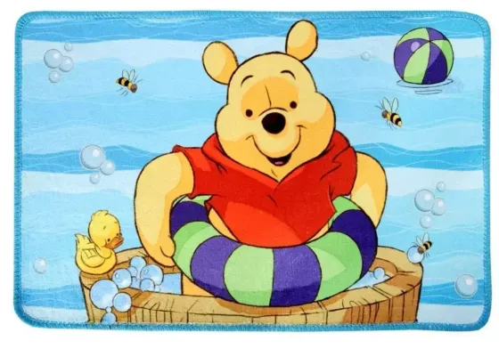 !09 Коврик для ванной из микрофибры "Винни и его друзья", 60*40см.