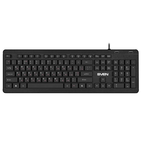 Клавиатура Sven KB-E5700H проводная черный