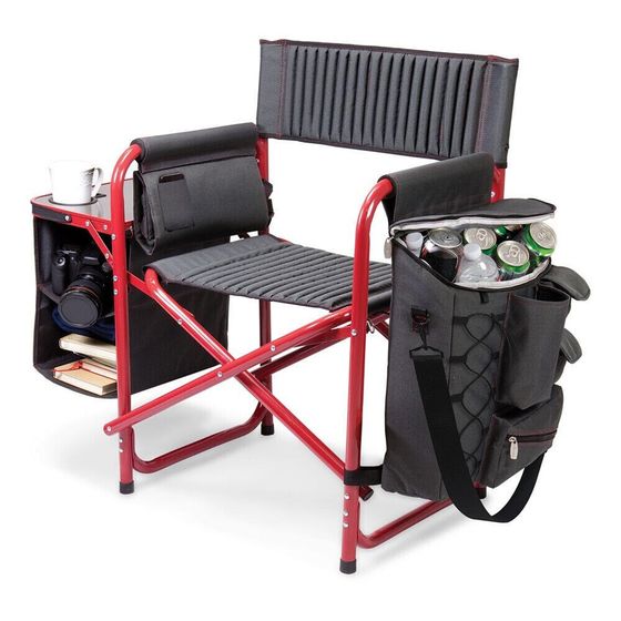 by Picnic Time Red Fusion Backpack Chair with Cooler