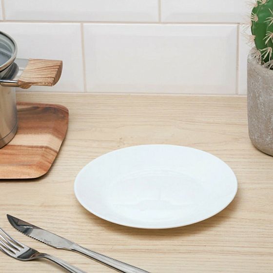 Тарелка десертная ЛИЛИ БЕЛЫЙ 18см