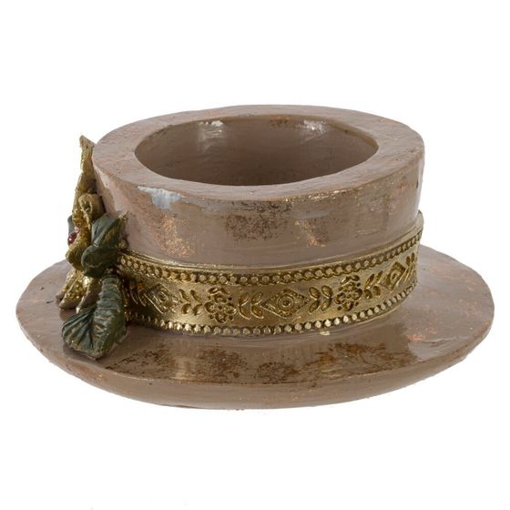 Подсвечник, L10 W10 H4 см