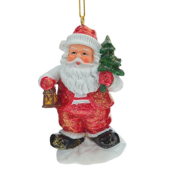 Украшение новогоднее &quot;Санта&quot;, L5 W4 H8 см, 4в.