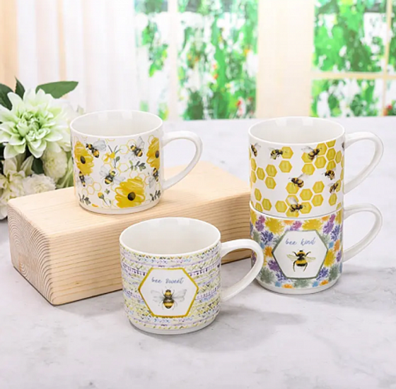 Набор кружек на подставке BEE 4шт 360мл