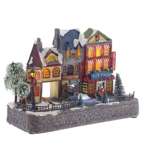 Фигурка декоративная &quot;Рождество&quot; (4 мелодии, подсвет, движ, 3xAA н/п, +USB), L30 W13,5 H21 см