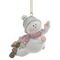 Фигурка декоративная подвесная &quot;Снеговик&quot;, L6 W6,5 H6,5 см, 3в.