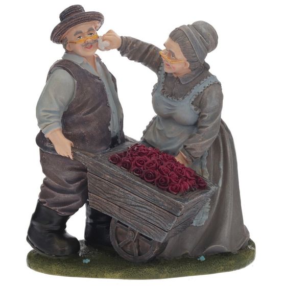 Фигурка декоративная "Бабушка с дедушкой", L18 W14,5 H19,5 см, 2в.