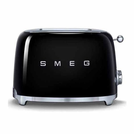 Smeg Retro Black 2 Slice Toaster (TSF01BLUK)