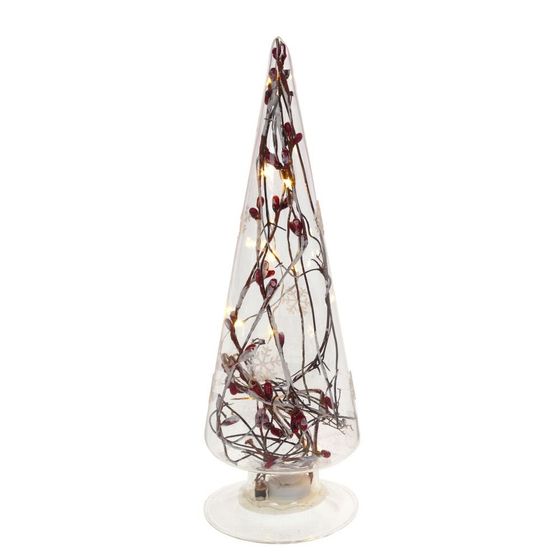 Изделие декоративное с подсветкой “Ёлка”, L8 W8 H25 см, (2хCR2032), 2в.