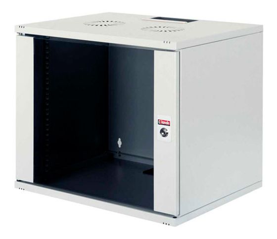 Шкаф коммутационный Lande NetBox Soho (LN-SH09U5450-LG-F0-1) настенный 9U 540x500мм пер.дв.стекл задн.дв.стал.лист несъемн.бок.пан. направл.под закл.