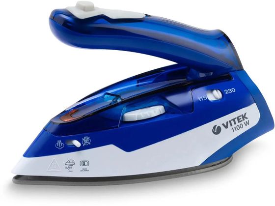 Утюг Vitek VT-1269 1100Вт дорожный синий/белый