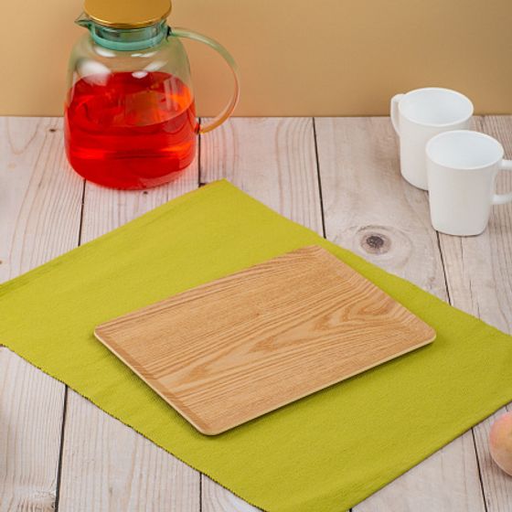 Поднос плоский NON-SLIP светлый 27х20см