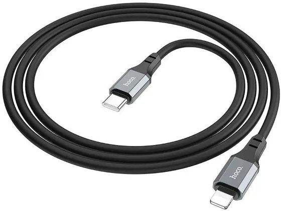 Кабель Hoco X86 iP Spear PD X86 IP USB Type-C (m)-Lightning (m) 1м черный