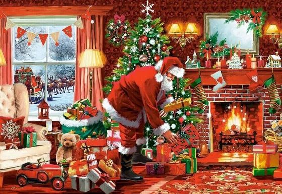 Castorland Puzzle 1500 Santa&#39;s Special Delivery CASTOR