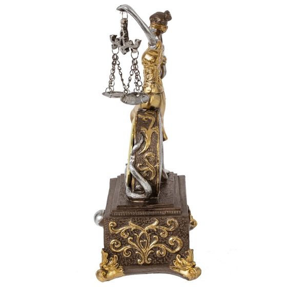 Часы настольные декоративные &quot;Фемида&quot; (1xLR44), L12 W9 H21,5 см