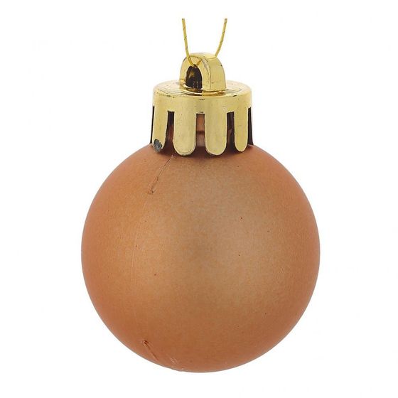 Набор из 12шт Украшение новогоднее Шар &quot;Медовое ассорти&quot;, D 4 см, L9,5 W9,5 H10,5 см