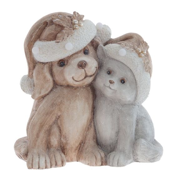 Фигурка декоративная с подсветкой &quot;Собачки&quot;(3хААА, н/п), L39 W23 H39 см