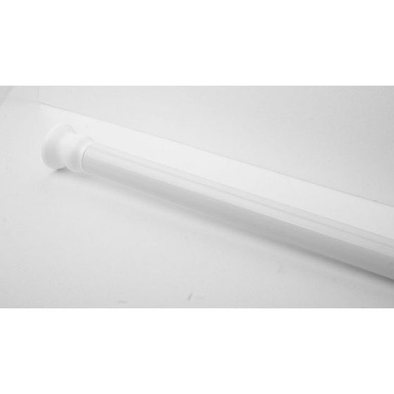 Карниз для ванной телескопический, d=25 мм, 110-245 см, цвет белый