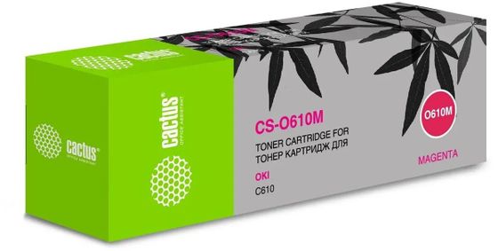 Картридж лазерный Cactus CS-O610M 44315322 пурпурный (6000стр.) для Oki C610