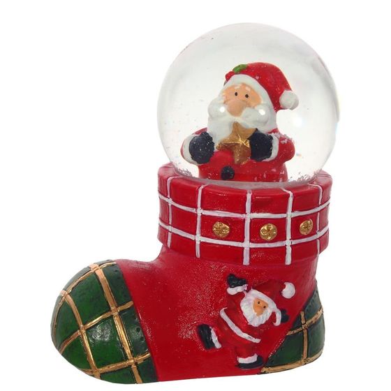 Фигурка декор в стекл шаре &quot;Дед Мороз/Снеговик/Мишка&quot;, D4,5 см, L8 W5 H8 см