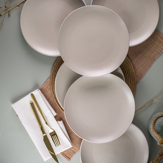 Тарелка обеденная SCANDY MILK 24см