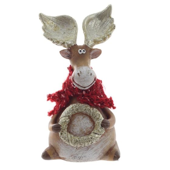 Фигурка декоративная &quot;Олень&quot;, L6,5 W5,5 H19,5 см, 2в.