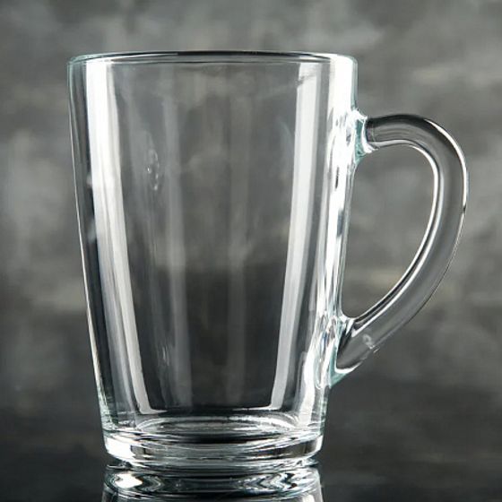 Кружка С ДОБРЫМ УТРОМ 320мл прозрачная