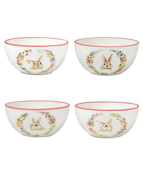 Easter Garden 6&quot; Assorted Ice Cream Bowls, Set of 4