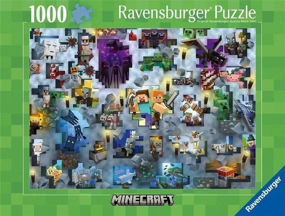 Ravensburger Puzzle 1000 Challenge. Minecraft