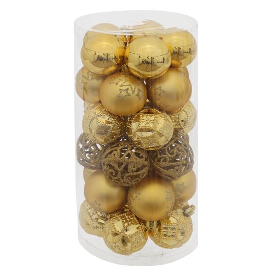 Набор из 30шт Украшение новогоднее &quot;Шар&quot;, D 6 см, L16 W16 H31 см