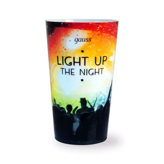 Стакан с подсветкой Gauss, включение от напитка, модель LCUP Party, 3XLR44 LED