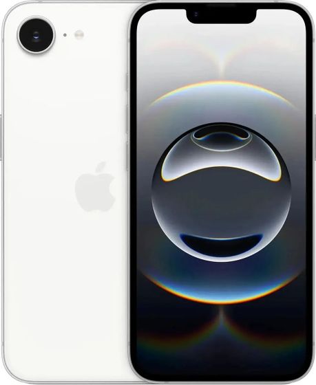 Смартфон Apple A3409 iPhone 16e 128Gb белый (MD1R4HN/A)