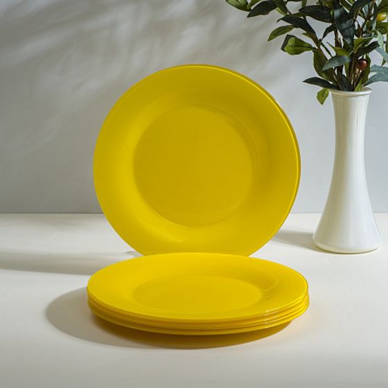 Тарелка обеденная АМБИАНТЭ ЙЕЛЛОУ 25см