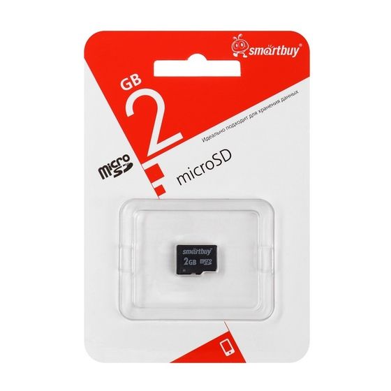 Карта памяти Smartbuy microSD, 2 Гб