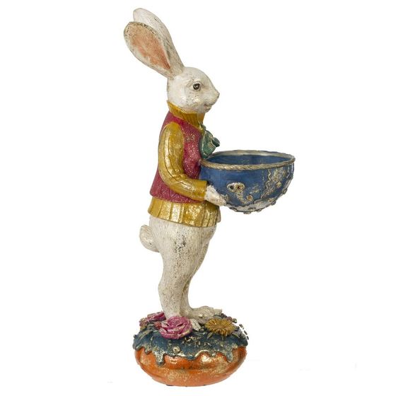 Фигурка декоративная "Заяц", L10 W13 H28 см