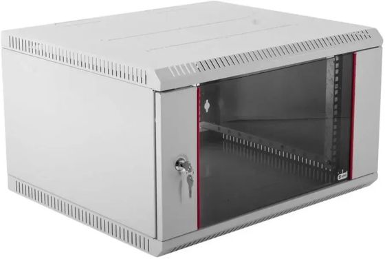 ЦМО Шкаф телекоммуникационный настенный разборный 6U (600х350) дверь стекло (ШРН-Э-6.350) (1 коробка)