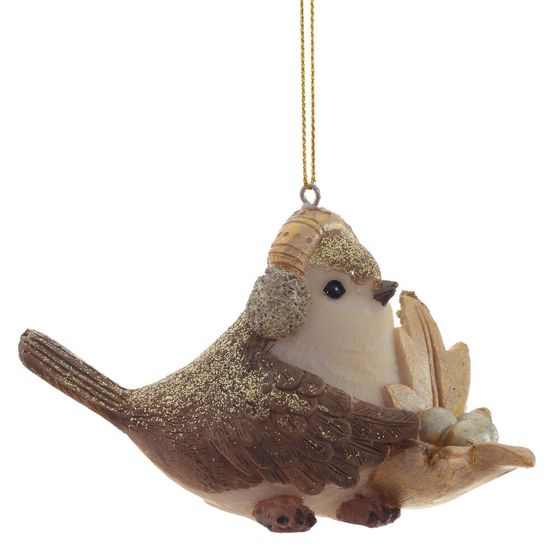Изделие декоративное подвесное &quot;Птичка&quot;, L7 W8 H8 см, 3в.