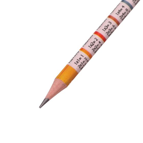 !Карандаш чернографитный 2.0 мм, 4 штуки Koh-I-Noor &quot;Таблица умножения&quot; 1231 HB, с ластиком, L=189 мм