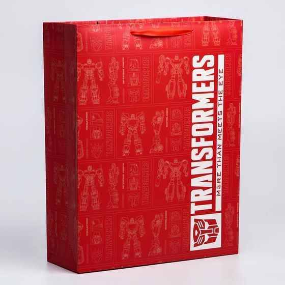 !Пакет ламинат вертикальный , 31х40х11 см, Transformers