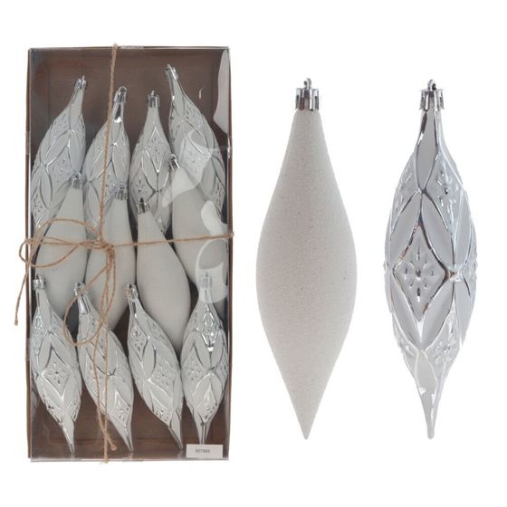 Набор из 12шт Украшение новогоднее "Капля", L4 W4 H15 см