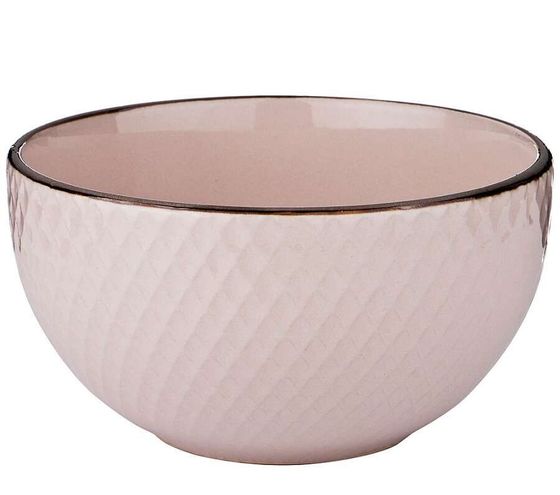 !09 Салатник 14 см объем 620 мл коллекция Графика цвет:розовый отлив без упаковки