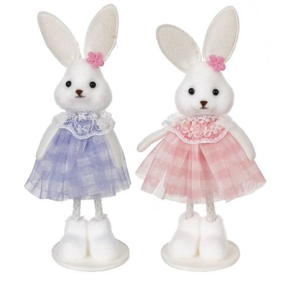 Фигурка декоративная &quot;Зайка&quot; (блок 6шт), L5 W5 H15 см, 2в.