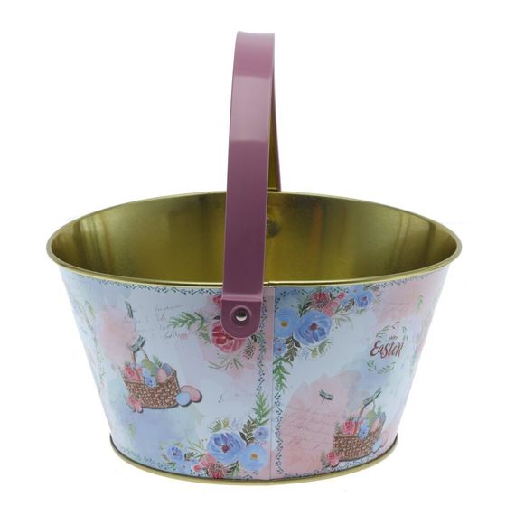 Изделие декоративное &quot;Ведерко пасхальное&quot;, L19,5 W19 H10,5 см