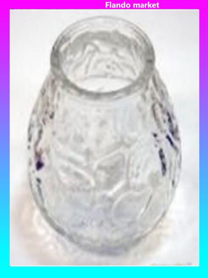 !09 Подсвечник "Черепашка", цвет: прозрачный, 11 х 6,5 см