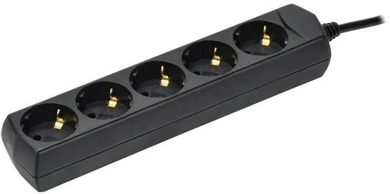 Сетевой удлинитель IEK У05 5роз. 5м черный (WYP10-10-05-05-Z-K02-G)