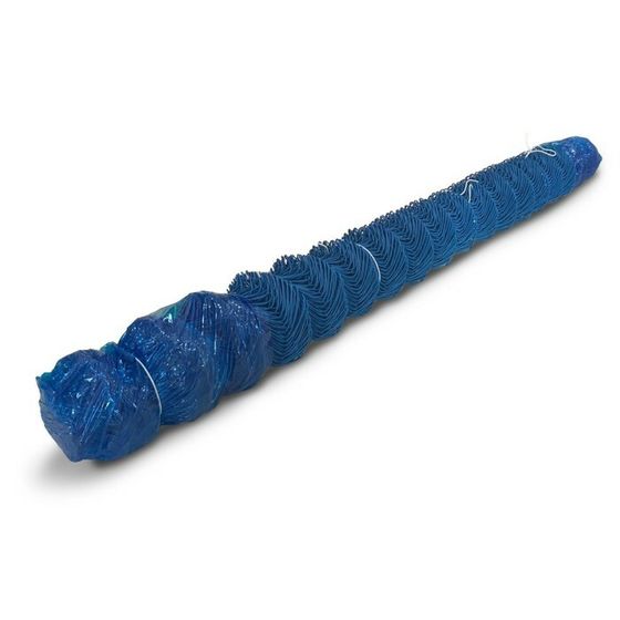 Сетка-рабица ячейка 50х50мм, толщина 2,6мм, с полимерным покрытием, синяя (рулон 1,5х10м)