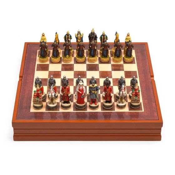 Шахматы сувенирные &quot;Монгольское иго&quot;, h короля-8 см, h пешки-6 см, 36 х 36 см