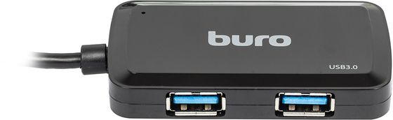 Разветвитель USB 3.0 Buro BU-HUB4-U3.0-S 4порт. черный